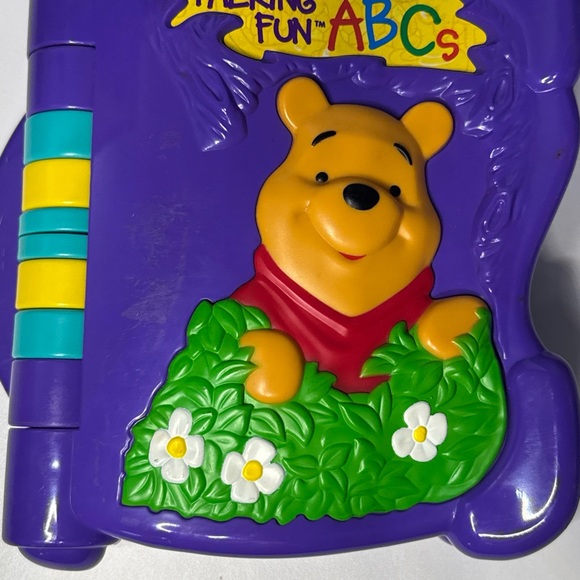 Vintage 1998 Disney Talking Fun ABCs Purple Toy‎ Book - Picture 4 of 16